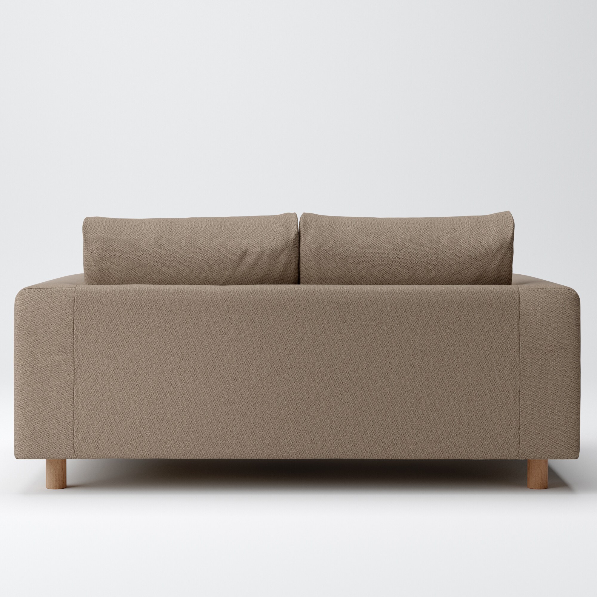 綿太番手ソファ本体・２シーター・フェザー・ポケットコイル用カバー／ＢＲ