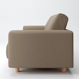 綿太番手ソファ本体・３シーター・ウレタンポケットコイル用カバー／ブラウン