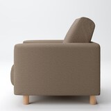 綿太番手ソファ本体・１シーター・ウレタンポケットコイル用カバー／ブラウン