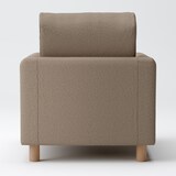 綿太番手ソファ本体・１シーター・ウレタンポケットコイル用カバー／ブラウン