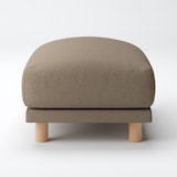 綿太番手ソファ本体オットマン・フェザー・ポケットコイル用カバー／ブラウン