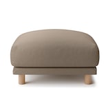 綿太番手ソファ本体オットマン・フェザー・ポケットコイル用カバー／ブラウン