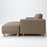 綿太番手ソファ本体・３シーターフェザーポケットコイルカウチタイプ左用カバー／ＢＲ