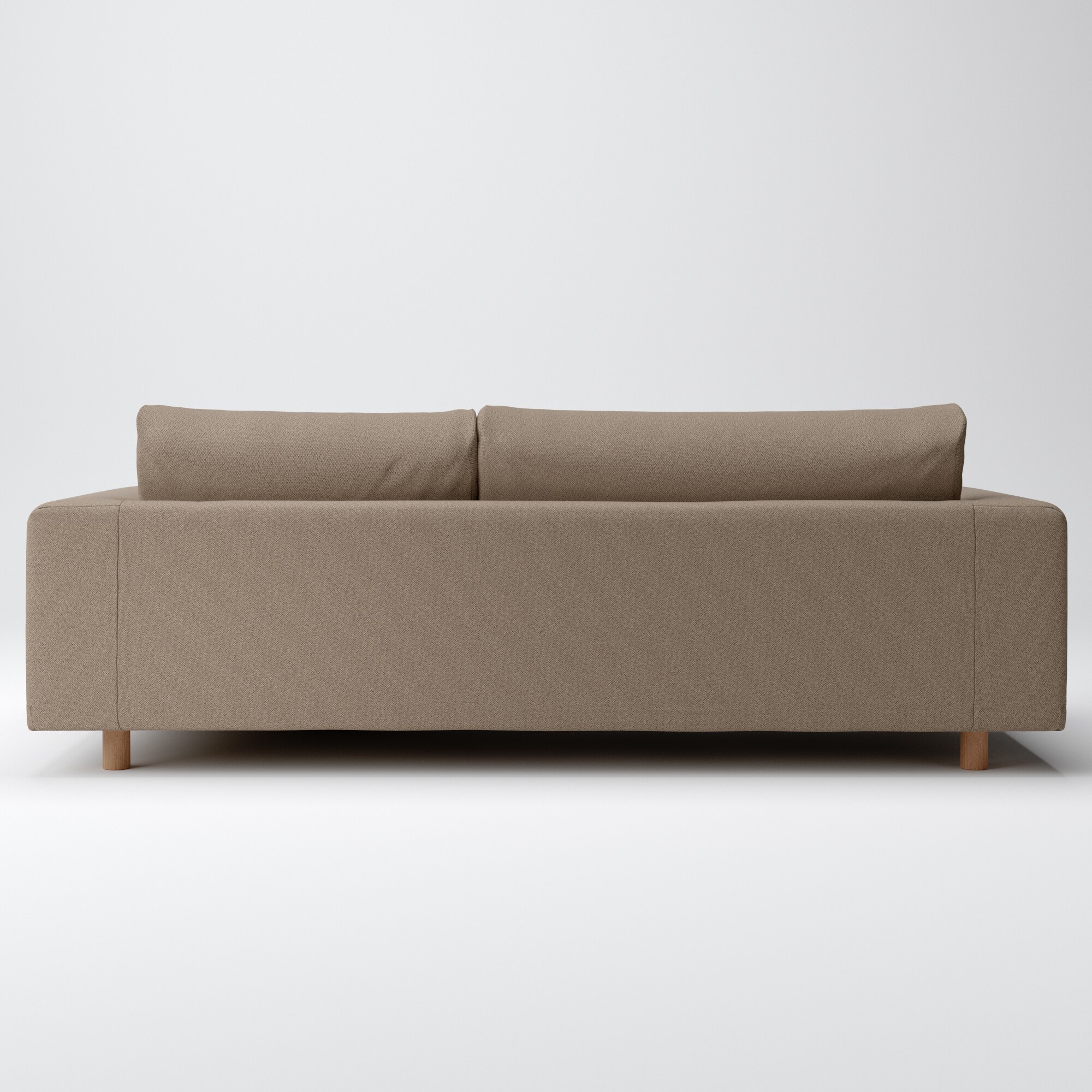 綿太番手ソファ本体・３シーターフェザーポケットコイルカウチタイプ左用カバー／ＢＲ