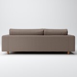 綿太番手ソファ本体３シーターフェザーポケットコイルカウチタイプ右用カバーＤＢＲ