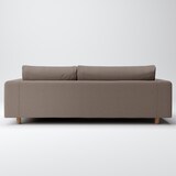 綿太番手ソファ本体３シーターフェザーポケットコイルカウチタイプ左用カバーＤＢＲ