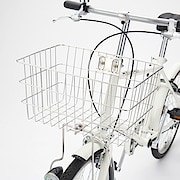 ２０型フル装備自転車・ネイビー オートライト・バスケット・後輪錠 
