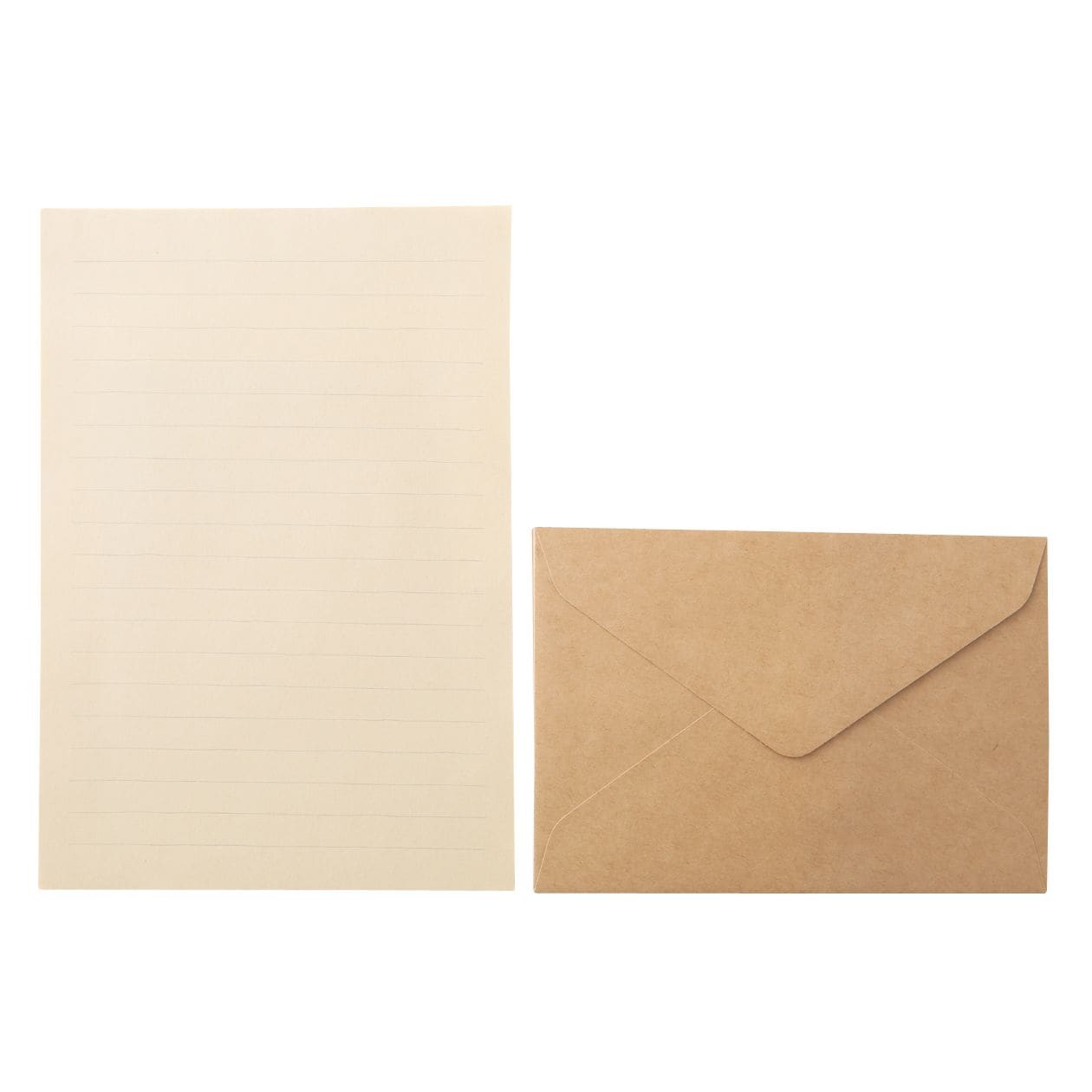 クラフトレターセット ａ５ 封筒洋型２号６枚 便箋ａ５サイズ１２枚 封筒 便箋 祝儀袋 通販 無印良品