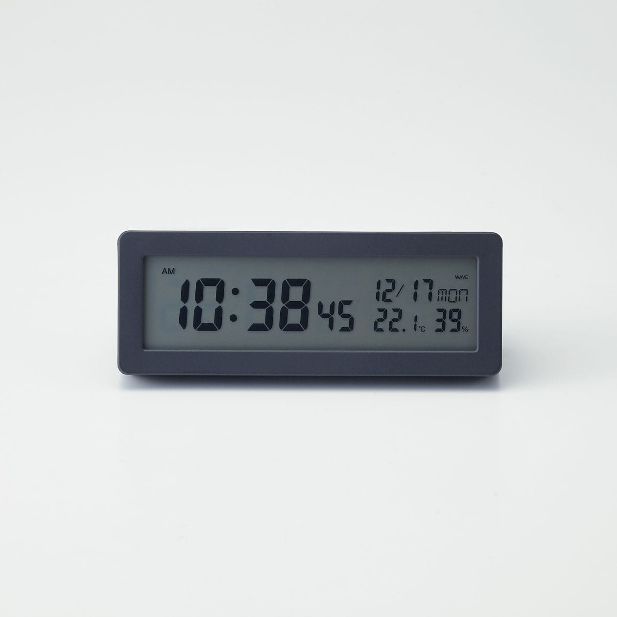 デジタル電波時計 大音量アラーム機能付 置時計 ブラック 時計 腕時計 掛け時計 通販 無印良品