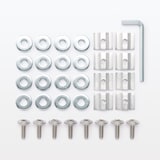 スチールユニットシェルフバックパネル・大・ライトグレー