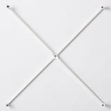 スチールユニットシェルフ用サイドクロスバー・奥行２５ｃｍ用・ライトグレー