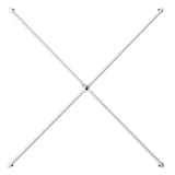 スチールユニットシェルフ用サイドクロスバー・奥行２５ｃｍ用・ライトグレー