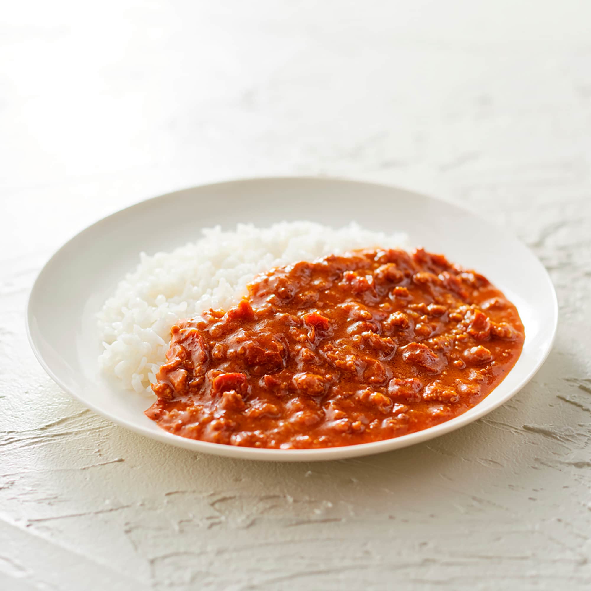 素材を生かしたカレー　トマトのキーマ