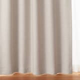 ポリエステルななこ織（防炎・遮光）プリーツカーテン／ベージュ