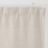 ポリエステルななこ織（防炎・遮光）ノンプリーツカーテン／ベージュ