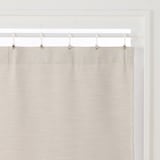 ポリエステルななこ織（防炎・遮光）ノンプリーツカーテン／ベージュ