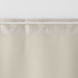 ポリエステルななこ織（防炎・遮光）ノンプリーツカーテン／ベージュ