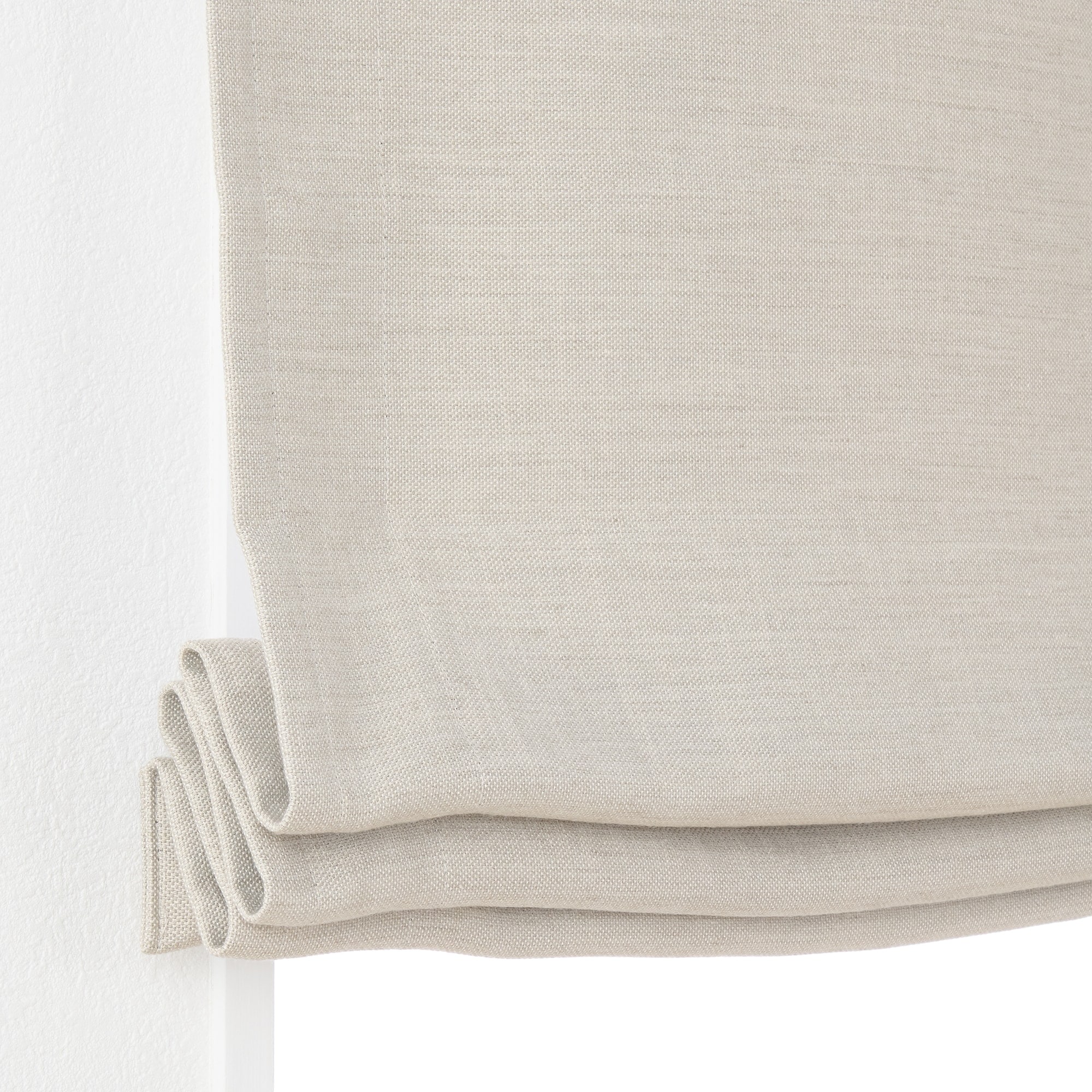 ポリエステルななこ織（防炎・遮光）プレーンシェード用生地／ベージュ