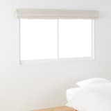 ポリエステルななこ織（防炎・遮光）プレーンシェード用生地／ベージュ