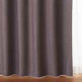 ポリエステルななこ織（防炎・遮光）プリーツカーテン２倍ヒダ／ブラウン