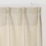 ポリエステルシェニールヘリンボーン（防炎）プリーツカーテン／アイボリー