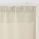 ポリエステルシェニールヘリンボーン（防炎）ノンプリーツカーテン／アイボリー