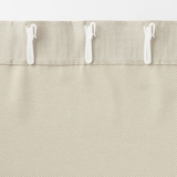 ポリエステルシェニールヘリンボーン（防炎）ノンプリーツカーテン／アイボリー