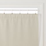 ポリエステルシェニールヘリンボーン（防炎）ノンプリーツカーテン／遮光裏地付／アイ