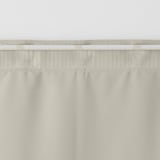 ポリエステルシェニールヘリンボーン（防炎）ノンプリーツカーテン／遮光裏地付／アイ