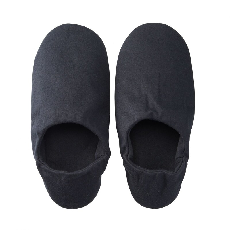 ポリエステル携帯用ルームシューズ 黒 ２４ ５ ２７ｃｍ用 トラベル ネックピロー スリッパ 通販 無印良品