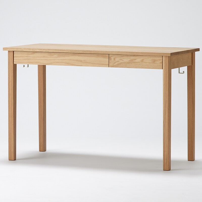 無垢材デスク（引出付）・オーク材 | 無印良品 