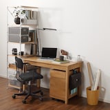 無垢材デスク（引出付）・オーク材