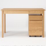 無垢材デスクキャビネット（引出２段）・オーク材