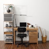 無垢材デスクキャビネット（引出２段）・オーク材