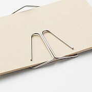 ステンレスワイヤー カードホルダー カードサイズ 事務小物 通販 無印良品