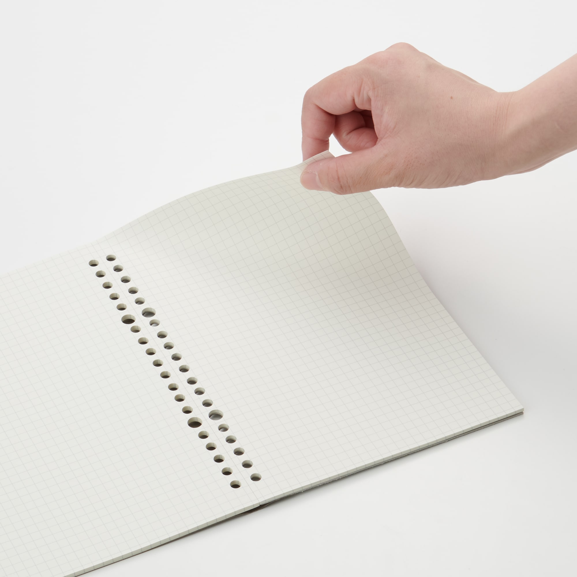 ノート型はがせるルーズリーフ
