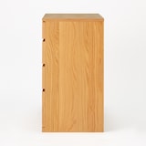 木製チェスト４段・オーク材