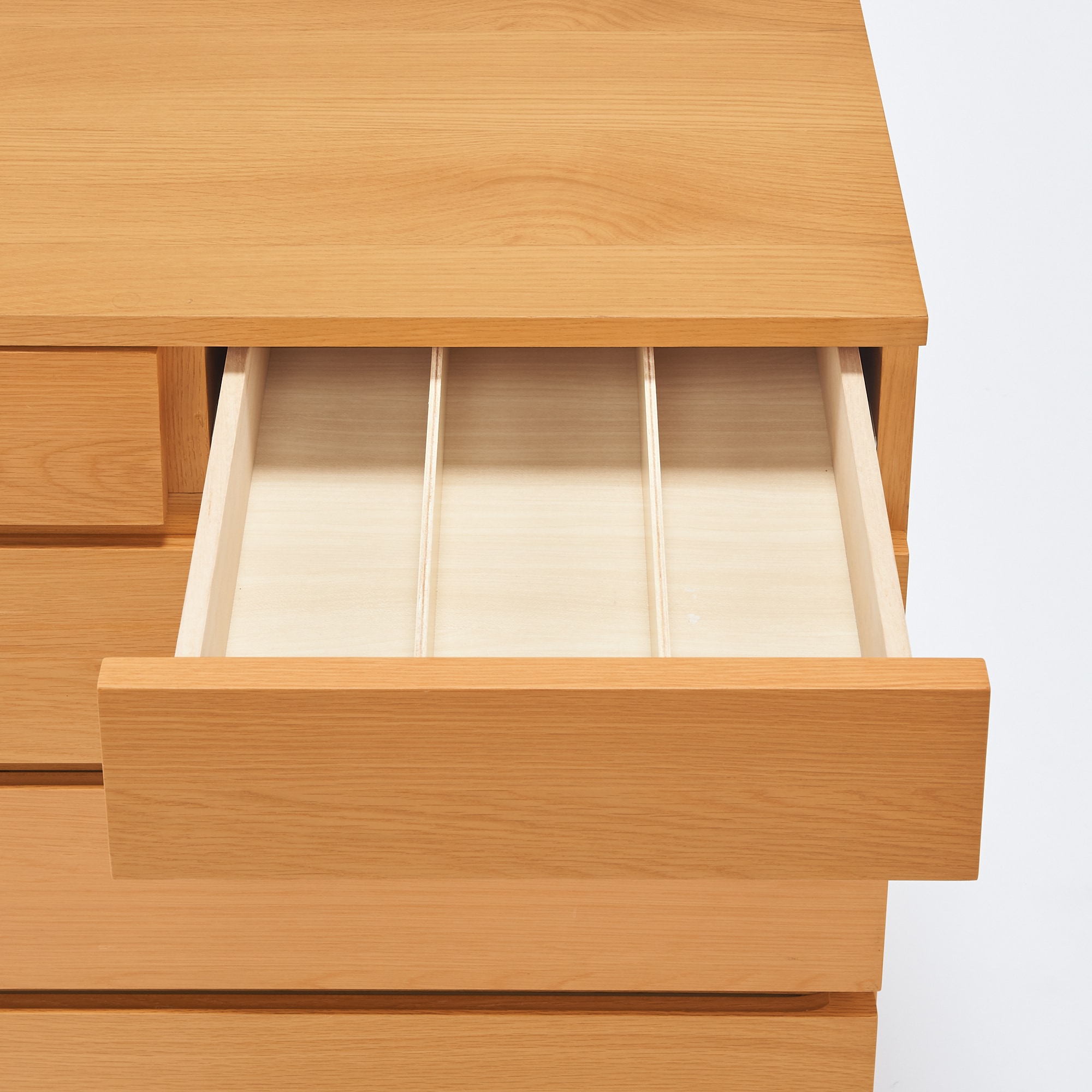 木製チェスト４段・オーク材