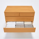 木製チェスト４段・オーク材