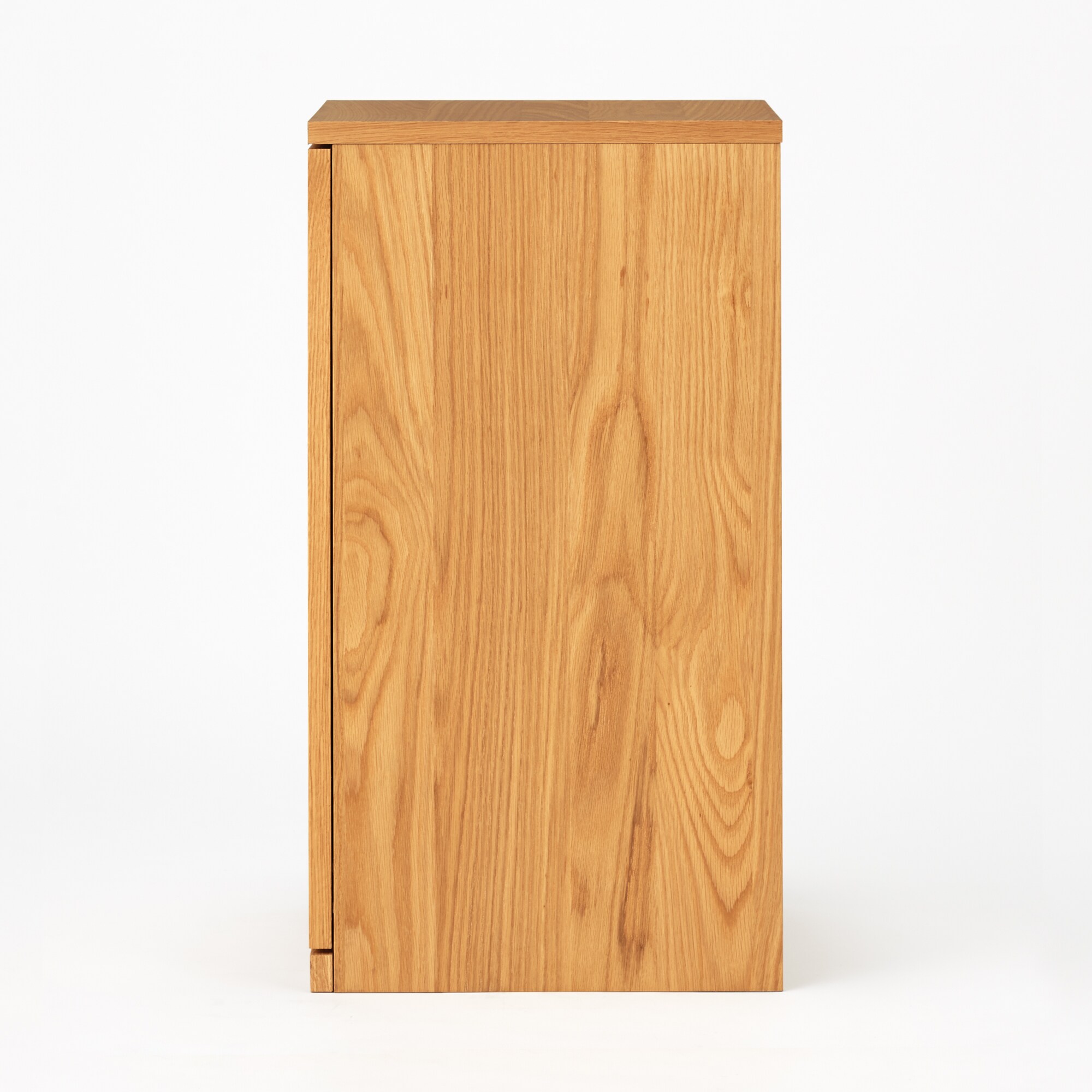 木製キャビネット・木扉・スリム・オーク材