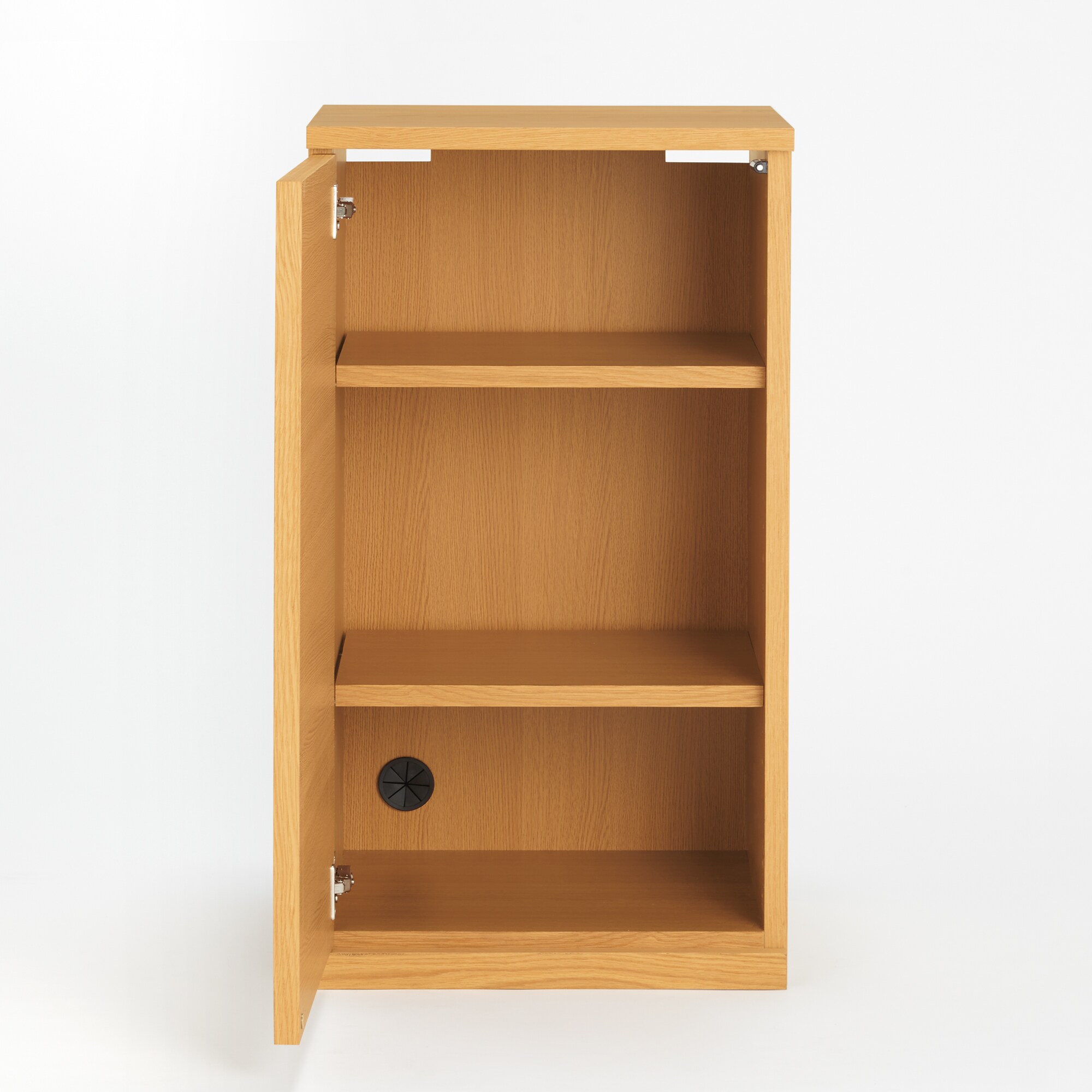 木製キャビネット・木扉・スリム・オーク材