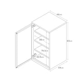 木製キャビネット・木扉・スリム・オーク材