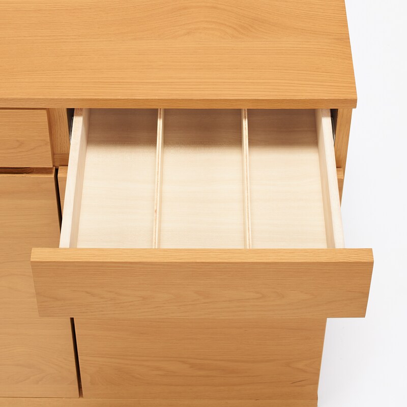 木製キャビネット・木扉・オーク材 | 無印良品