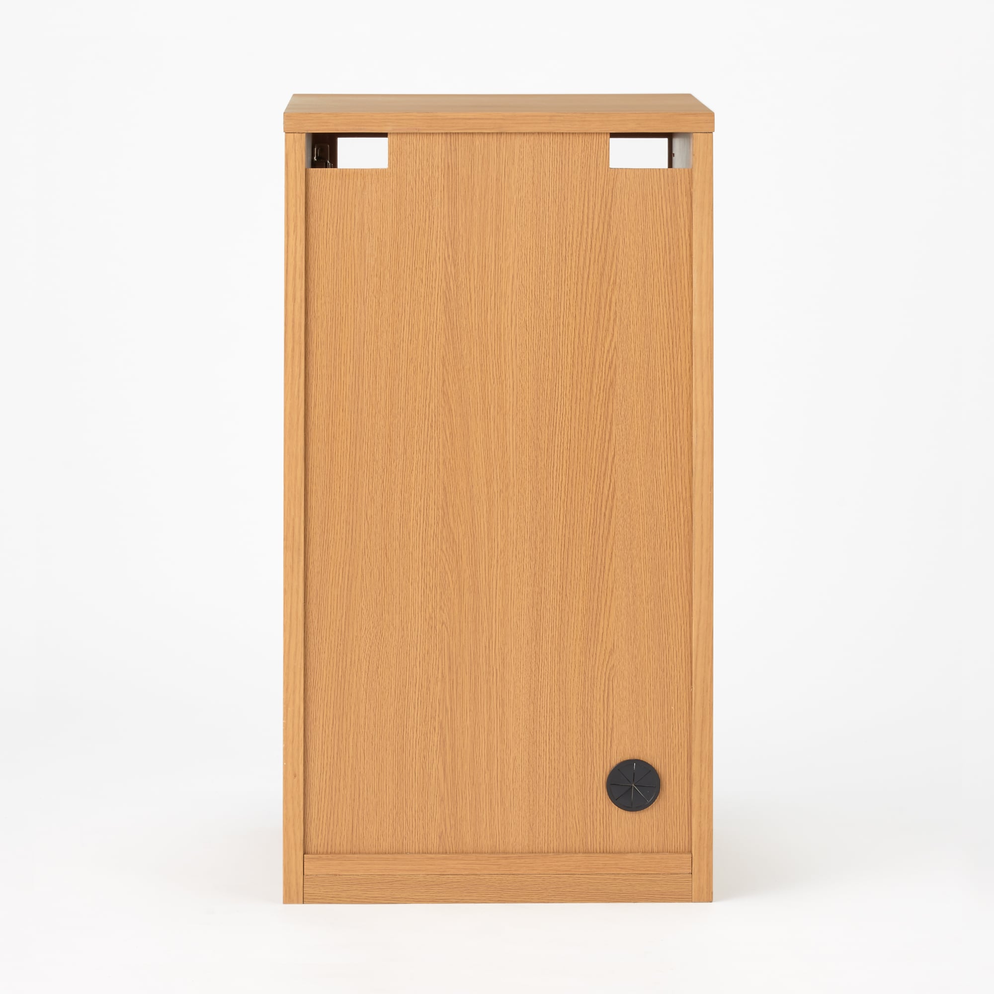 木製キャビネット・ガラス扉・スリム・オーク材