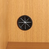 木製キャビネット・ガラス扉・オーク材