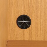 木製キャビネット・ガラス扉・スリム・ウォールナット材