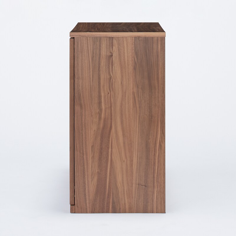 木製キャビネット・ガラス扉・ウォールナット材 | 無印良品 