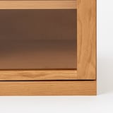 木製キャビネット・ガラス扉・ウォールナット材