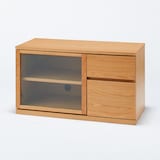 木製ＡＶラック・幅９０ｃｍ・オーク材