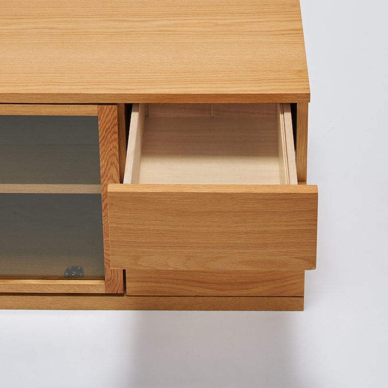 無印良品】木製AVラック☆幅90cmオーク材 クリーニング済 管理番号70111